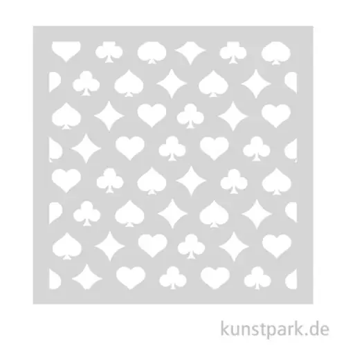 Stamperia Schablone - Alice in Christmas Poker Cards, 12 x 12 cm Super-Preis