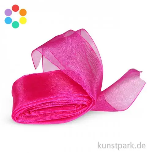 Handgefertigt Chiffonband 40 mm Breite, 5 m Länge