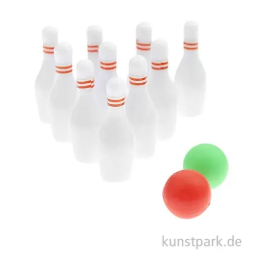 Knallerangebot Miniatur Bowling Set, 12-teilig
