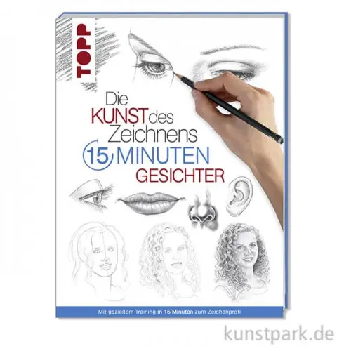 Saisonangebot Die Kunst des Zeichnens 15 Minuten - Gesichter, Topp Verlag