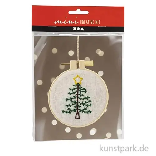 Mini Bastelset Sticken, Weihnachtsbaum Original