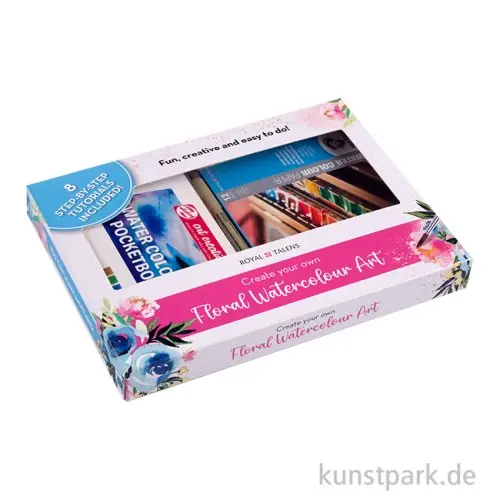 Talens Art Creation Aquarell Malset - Floral Watercolour, Blumenmotive Beliebt