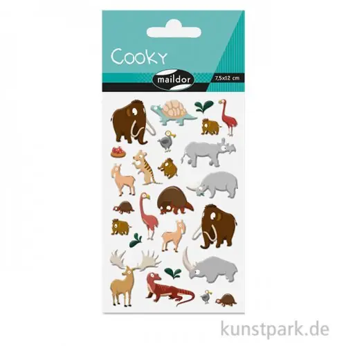 Maildor Cooky Sticker - Urgeschichte Tiere Günstig