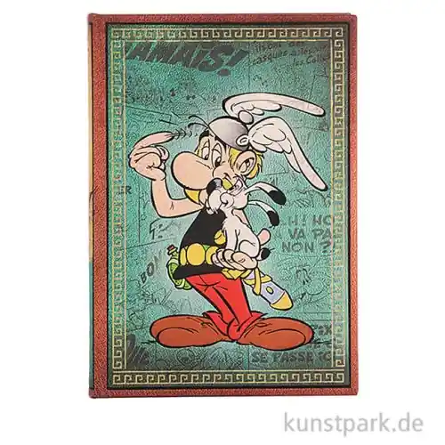 Kostenloser Rückversand PAPERBLANKS Notizbuch - Asterix der Gallier, Blanko, 12 x 18 cm