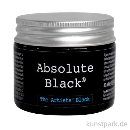 Fleur Absolute Black - Malfarbe, Matt Schwarz, 40 ml Top-Qualität
