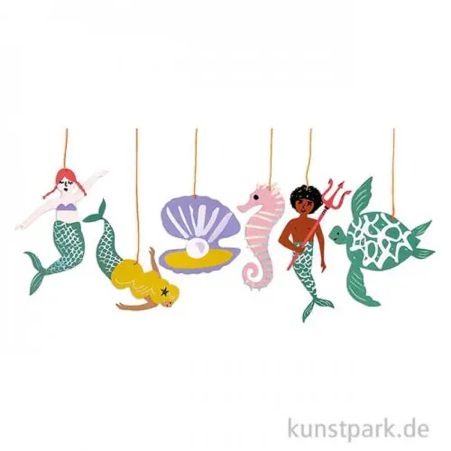 Papieranhänger - Mermaid Schneller Versand