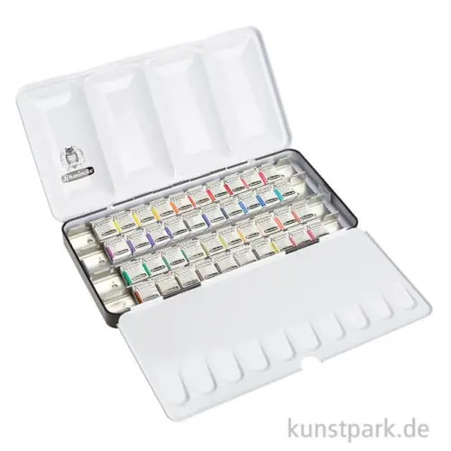 Versand Am Gleichen Tag Schmincke AKADEMIE Aquarellkasten, Vollsortiment, 40 x 1/2 Näpfchen