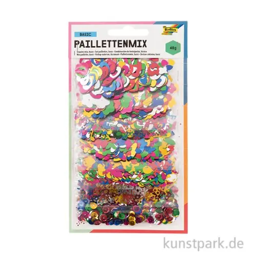 Paillettenmix Ganzjahr, 40g sortiert Weltweiter Versand