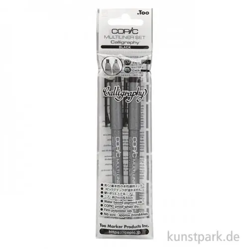 Knallerangebot COPIC Multiliner Calligraphy Set, 2 Stifte