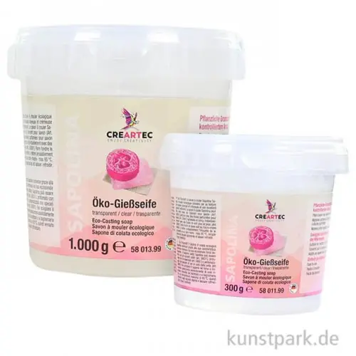 Neue Kollektion Sapolina - Öko-Seife zum Gießen, transparent