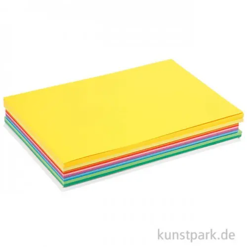 Begrenztes Angebot Bastelkarton COLORTIME - Happy, 180g, sortiert