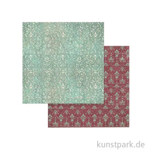 Stamperia Scrappapier - Master of Magic Turquoise Tapestry, 30,5 cm Top-Qualität