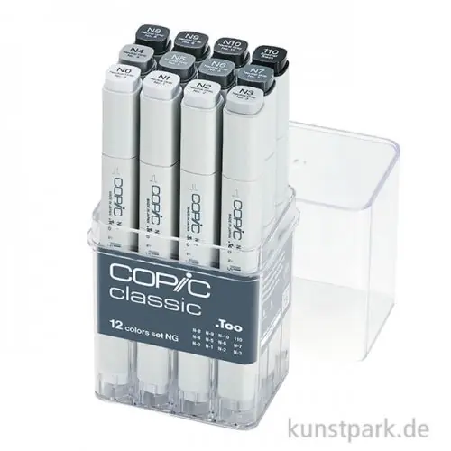 COPIC Marker Set 12er - Grau NG Begrenztes Angebot