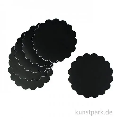 Vintage Tafelfolien-Sticker rund, 12 Stück Abverkauf