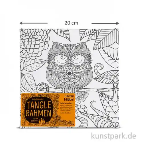 Tangle Rahmen Frau Uhu 20x20 cm Schneller Versand