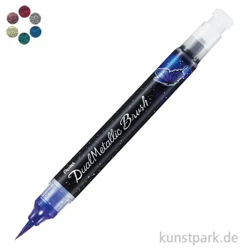Super-Preis Pentel Dual Metallic Brush - Glitzer Pen