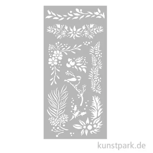 Stamperia Schablone - The Owl's House Branches, 12 x 25 cm Preis Gesenkt