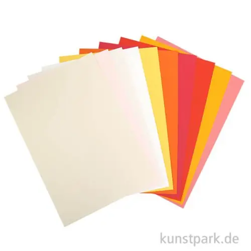 Canson MI-TEINTES Papiere - Warme Töne, 10 Bogen, DIN A4, 160 g Exklusiv