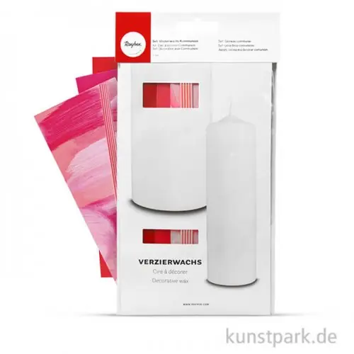 Verzierwachs-Set Kommunion - Pink-Töne, 4 Stück farblich sortiert Angebot