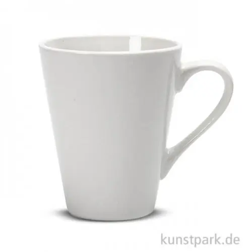 Tasse aus Porzellan zum Bemalen - Weiß, Höhe 10 cm Preisknaller