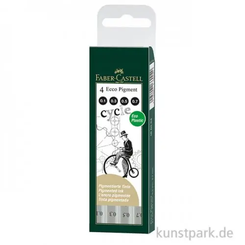 Faber-Castell ECCO Fineliner 4er-Set Super-Preis