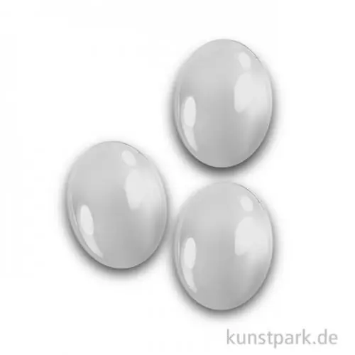 Exklusiv Cabochon Glasstein Oval - 37x27 mm - 3 Stück