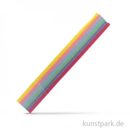 Wachs-Zierstreifen Pastell, 230x2 mm,18 Stück sortiert Geprüft