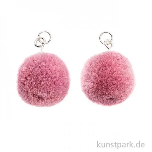Beliebt Anhänger Pompons - Mauve, 2er Set