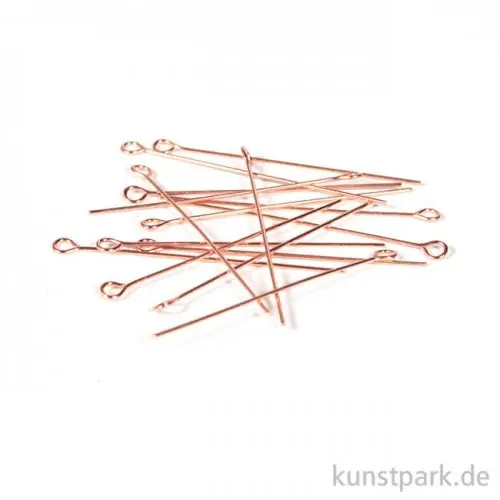 Kettelstift - Roségold, 35 mm, 15 Stück Preisknaller