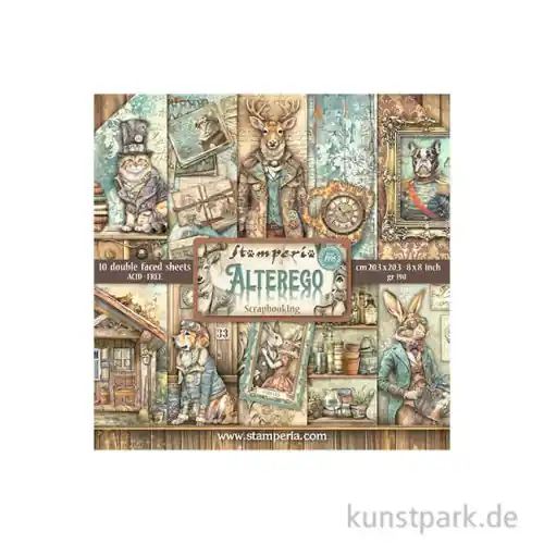 Jetzt Kaufen Stamperia Scrapbooking Pad - Alterego, 20,3 x 20,3 cm
