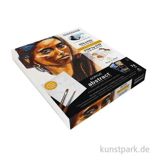Garantierte Lieferung Sennelier Abstract Acryl Malset mit Vorlage - Kabari Portrait
