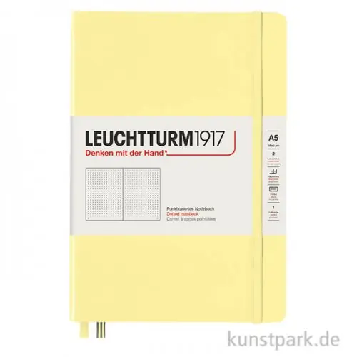 Leuchtturm Notizbuch Hardcover - Vanilla, DIN A5, Dotted Direktkauf