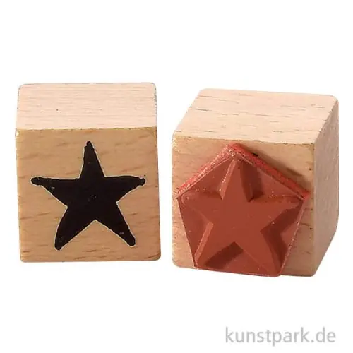 Stempel - Stern Fläche, 2 x 2 cm Preisknaller