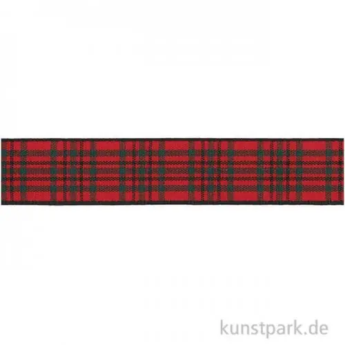 Karoband Rot / Grün, 6 mm x 3 m Kostenloser Rückversand