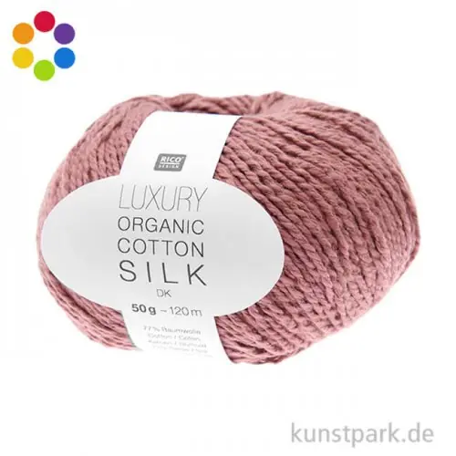 Rico Garn - Luxury Organic Cotton Silk dk, 50g, 120m Bestseller