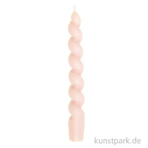 Preis Gesenkt Spiralkerze - Soft Rosa, Höhe 18,5 cm