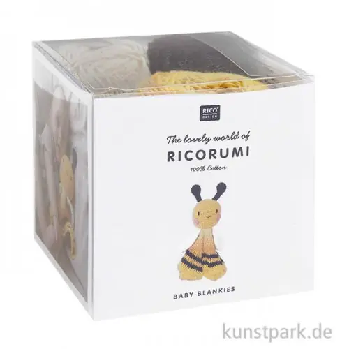 Ricorumi Häkel-Set mit Füllwatte - Baby Blankies, Biene Neue Ware