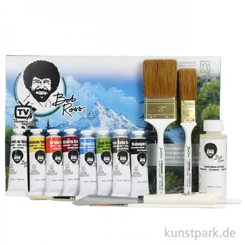 Kostenfreie Lieferung Bob Ross - MEISTER Malset mit Ölfarben, Pinseln und Zubehör