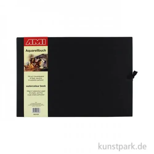 Aquarellbuch quer, Papier 180 g/m², 40 Blatt, DIN A4 Sonderangebot