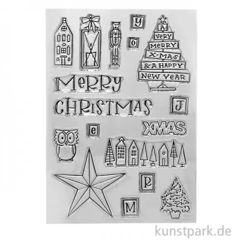 Neu CraftEmotions Clear Stamps - X-mas Dekoration 1, DIN A6