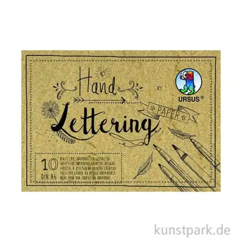 Handlettering Papier - Elefantenhaut Chamois, 10 Blatt, DIN A6, 190g Preisknaller
