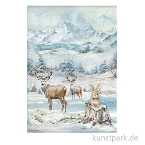 Stamperia Reispapier - The Owl's House Wildlife, DIN A4 Kracherpreis