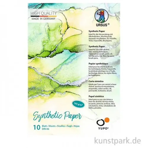 Synthetisches Papier Yupo, Weiß, 10 Blatt Bestpreis