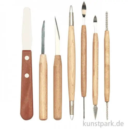 Feinwerkzeug Set Nr. 2, 7 teilig mit Holzgriffen Garantierte Lieferung