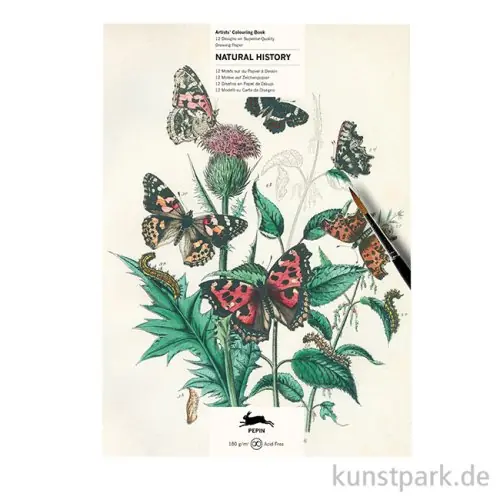 PEPIN Künstler Malbuch - Natural History Abverkauf