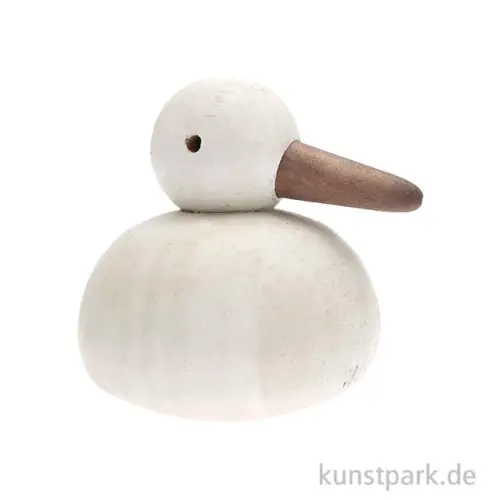 Begrenztes Angebot Holzdeko Möwe Sitzend, Weiß, 10 x 10,5 cm