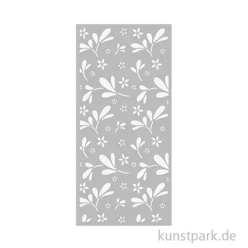 Stamperia Schablone - Family Big Flower Pattern, 12 x 25 cm Top-Seller