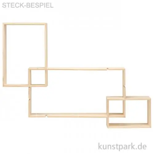 Design Rahmen Rechteck groß, 3 Stück sortiert Beliebt