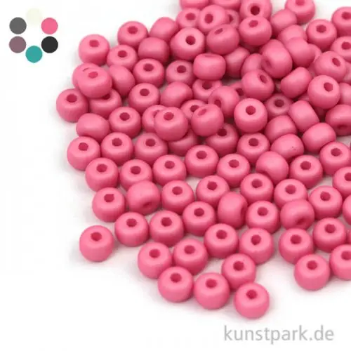 Silk-Bead Glas Rocailles - 4 mm - 120 Stück Kostenloser Rückversand