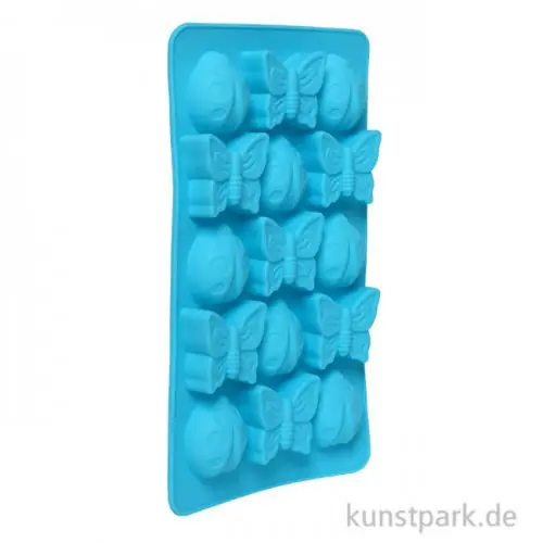 Handgefertigt Silikonform - Marienkäfer + Schmetterlinge